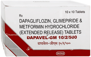 Dapavel GM 10/2/500 Tablet 10